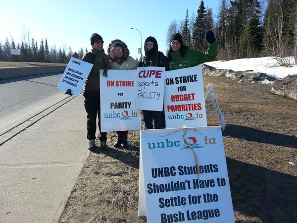 UNBC strike – No meetings planned but talks have not broken off