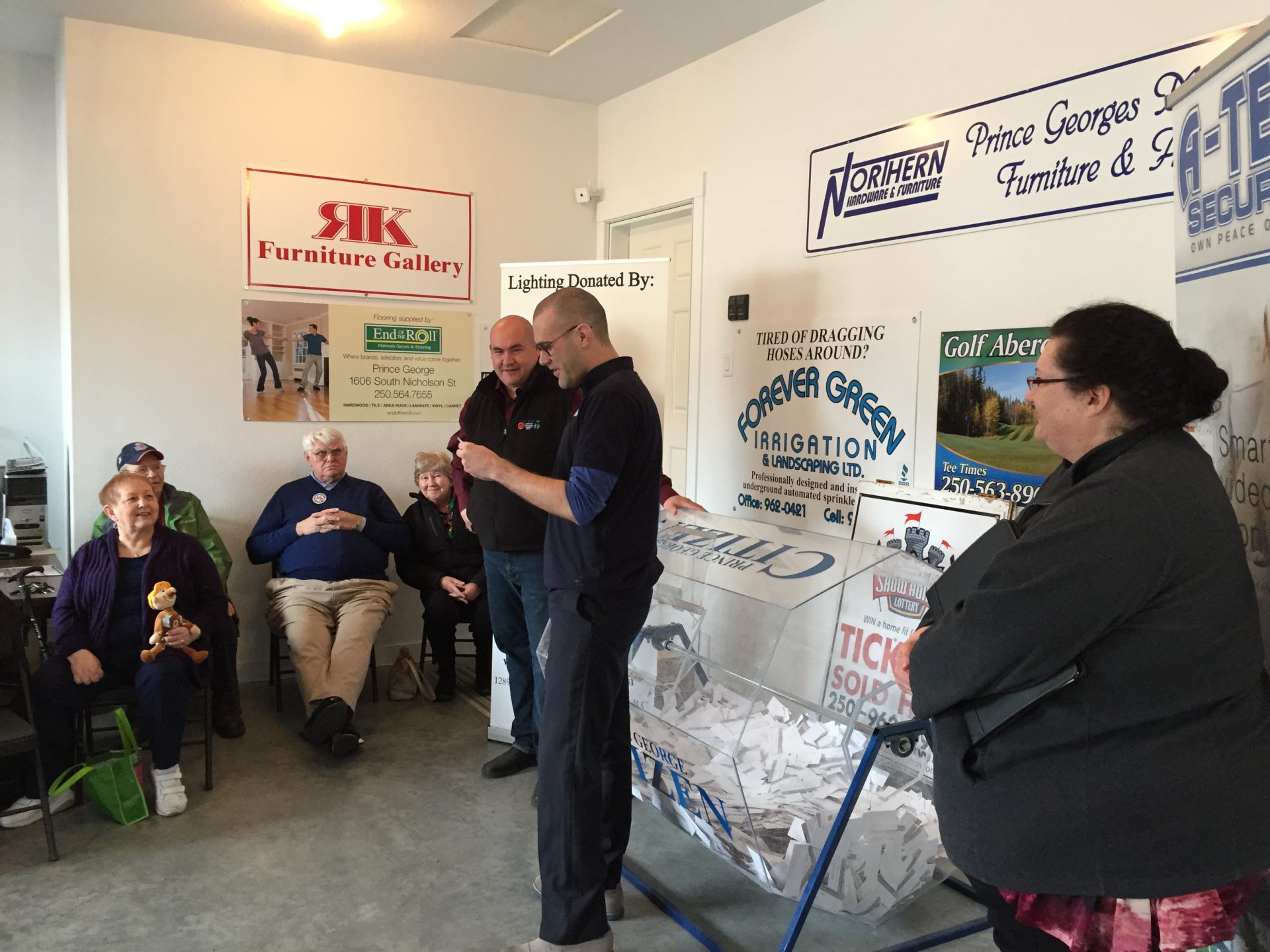 Spruce Kings show home lottery and 50/50 awarded