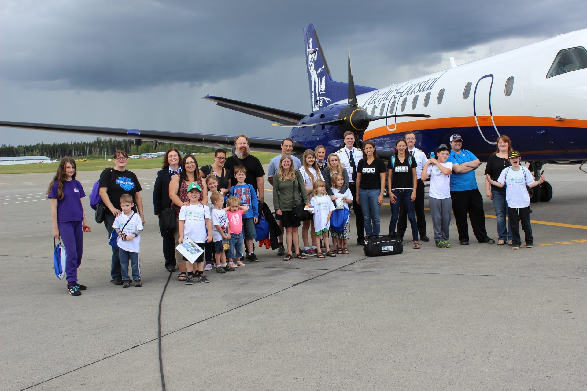 Pacific Coastal charters Autistic children flying to Lower Mainland