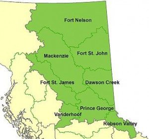 The Prince George Fire Centre. Image courtesy of the BC Wildfire Service