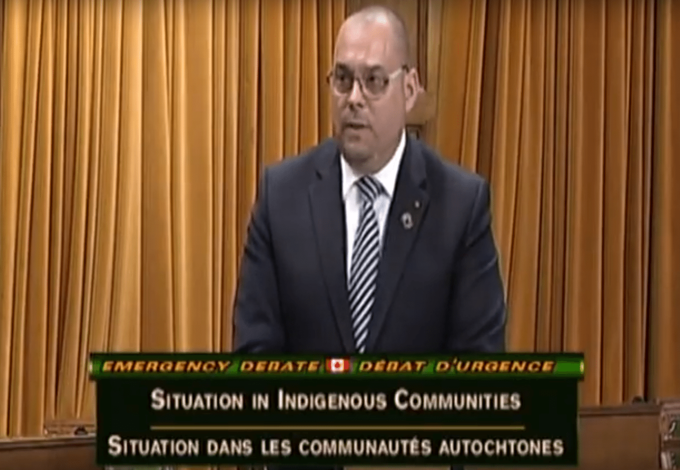 Doherty delivers passionate speech on First Nations suicide crisis