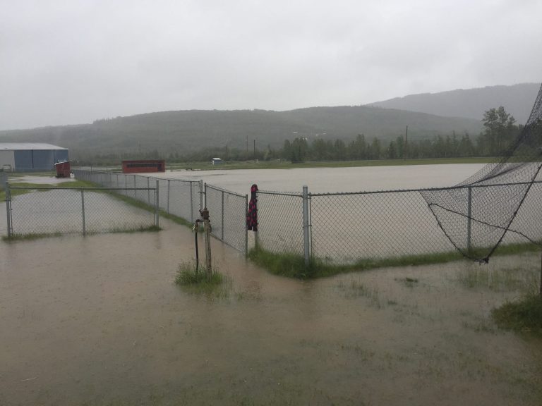 Heavy rain causes flooding, closes highways in the Peace