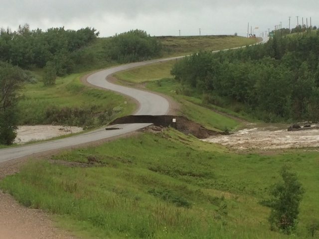 Washouts and debris block travel along many roads and highways after flooding in BC’s Peace Region