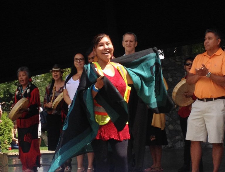 Wilson speaks to Hwy16 Walk on National Aboriginal Day