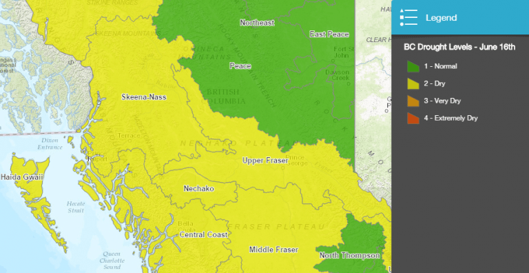 Increased risk of drought this summer