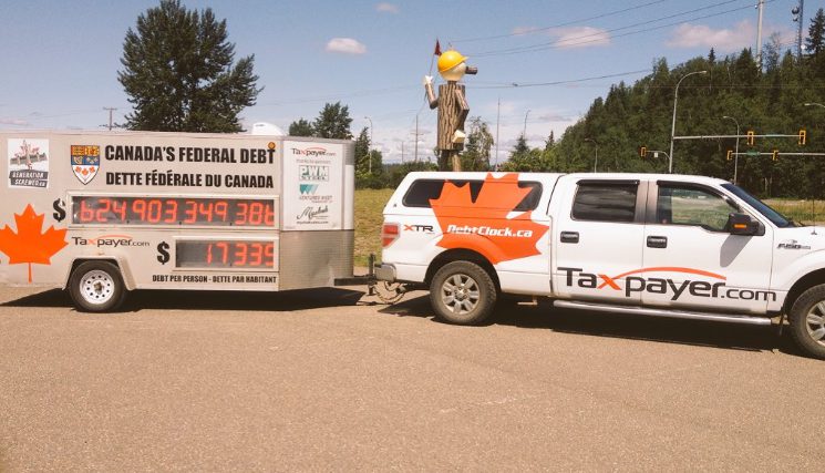 Canadian Taxpayers Federation’s “National Debt Clock” tour stops in PG