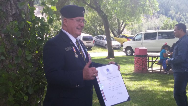 BC presents John Scott with the Medal of Good Citizenship