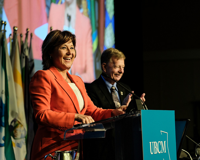 Premier Clark visits UBCM convention