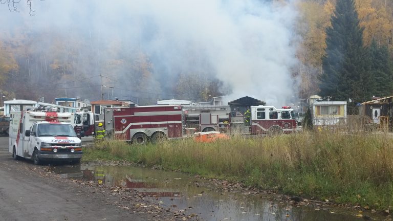 Fire in Spruce Capital Trailer Park