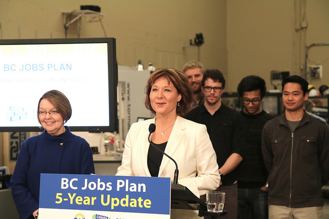 Premier Christy Clark touts growth and diversification at BC Jobs Plan 5 Year Update