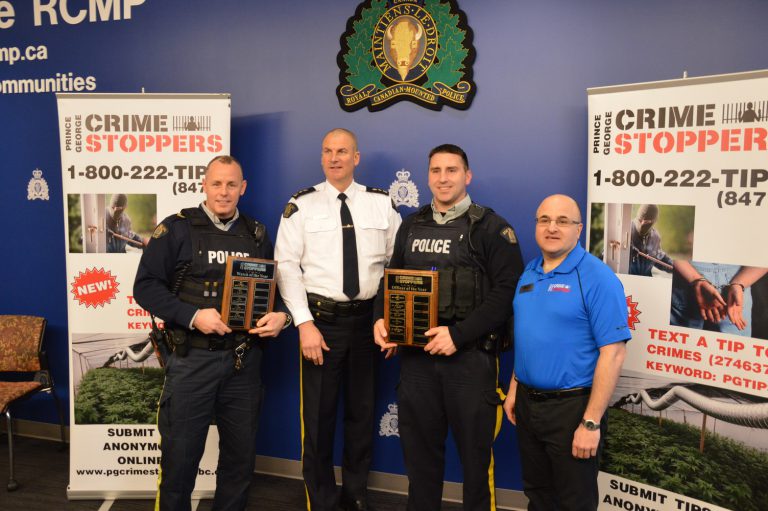 Local law enforcement honoured by Crime Stoppers