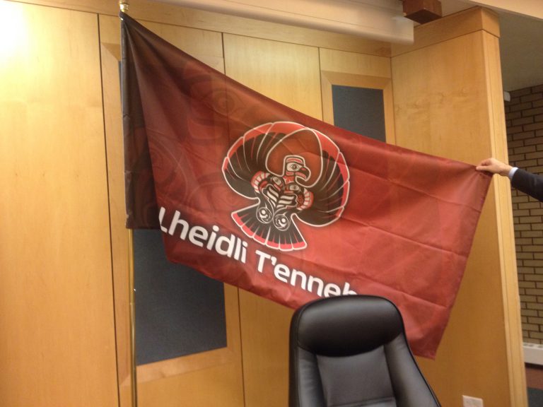 Lheidli T’enneh flag now hanging in City Chambers