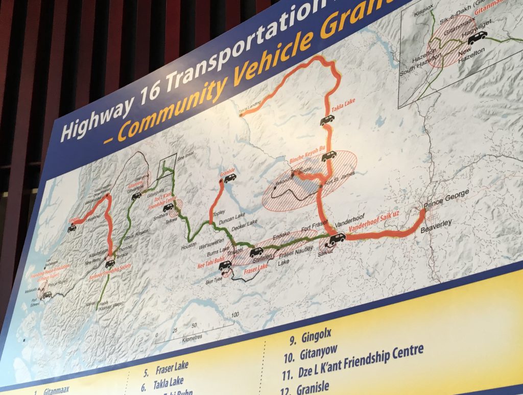 BC Transit Service Along HWY 16 Begins Next Week My Prince George Now   Hwy16 Map 1024x774 