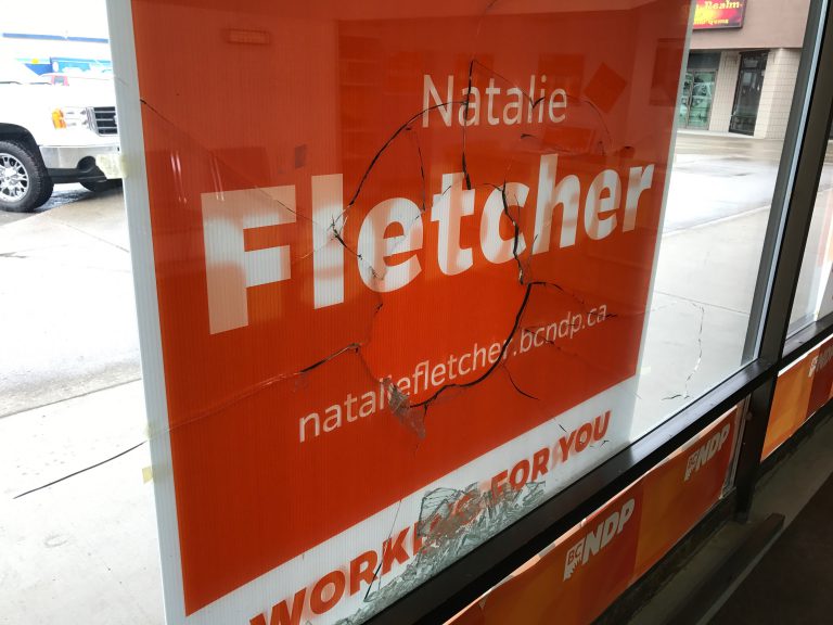 NDP campaign office vandalized