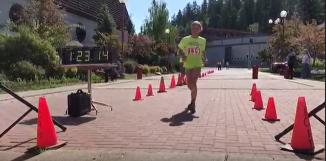 Triathletes race through downtown Sunday