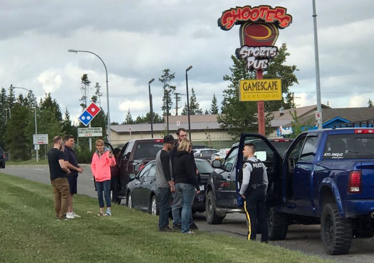 Multi-car accident on Ospika NB