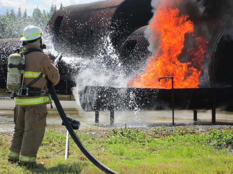 Fire training at YXS Wednesday