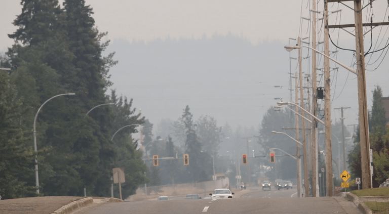 Wildfire smoke is still causing poor air quality in Prince George