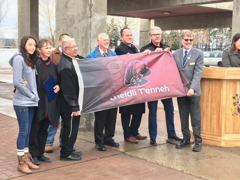 Lheidli T’enneh Flag Raised At CNC