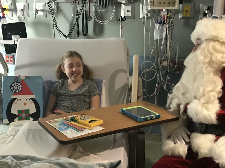 Kids staying at UHNBC received an early Christmas surprise