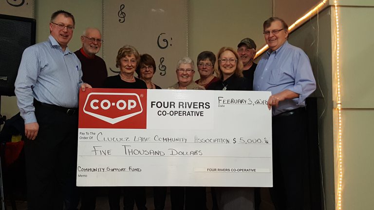 $5,000 donation to help with renovations at the Cluculz Lake Community Recreation Association