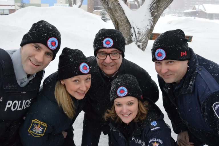 Mayor Hall presented with a toque as part of challenge