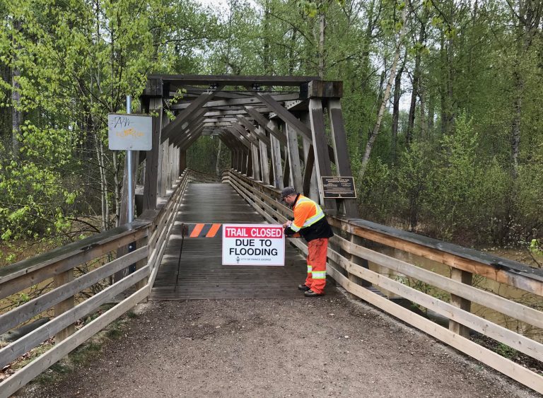 Rising water levels forces City to close Portions of Cottonwood Island Park