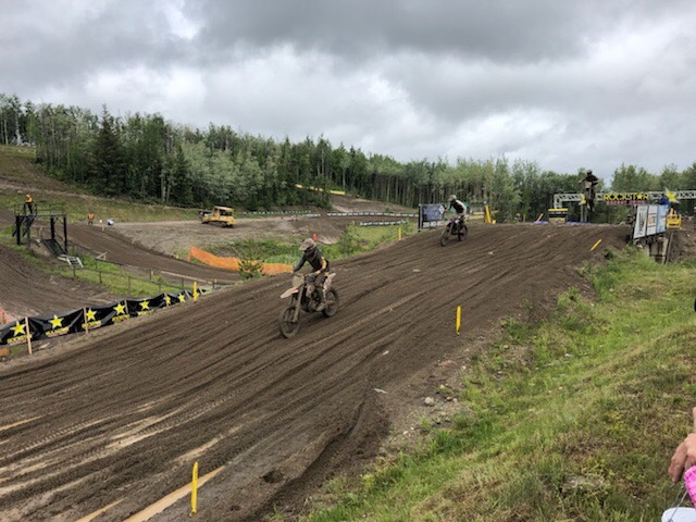 Local motocross racer happy to be back on stomping grounds