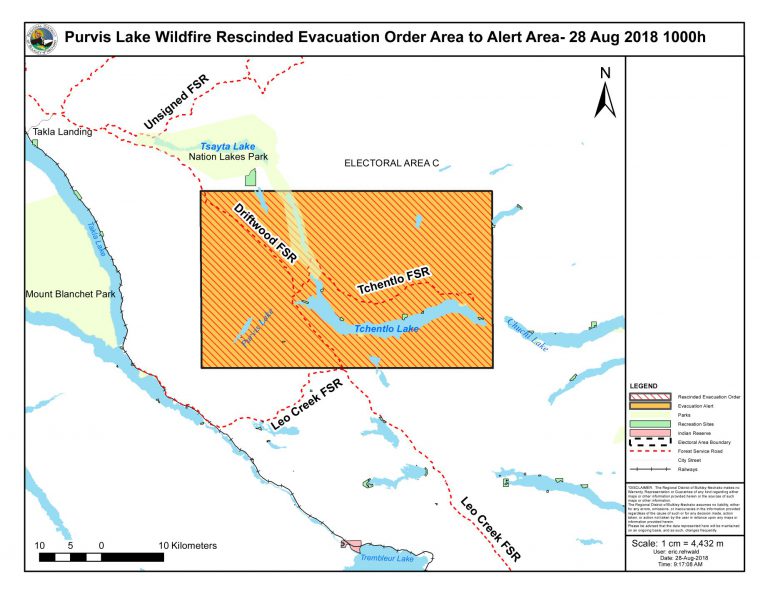 Purvis Lake wildfire 80% contained, evacuation order lifted