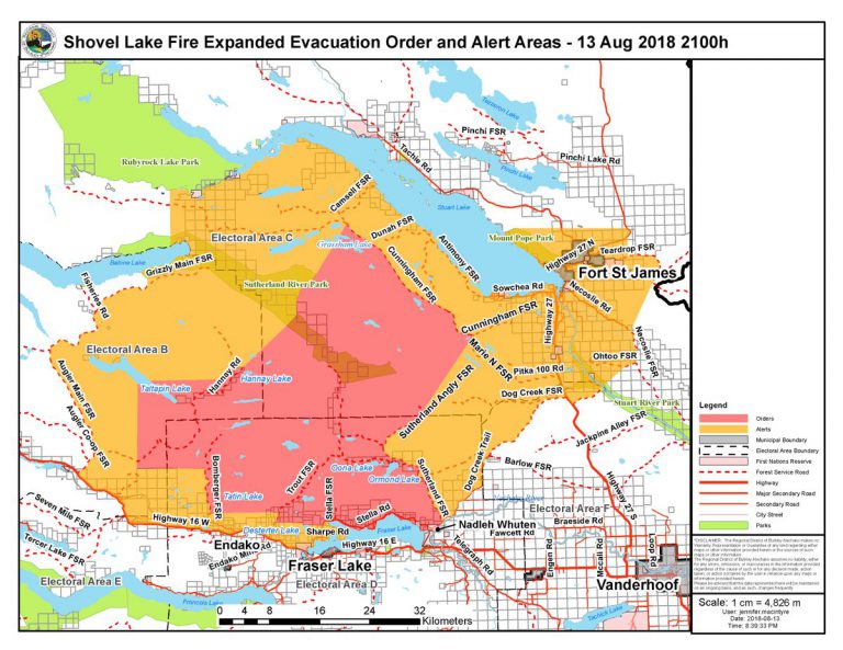 Nadleh Whut’en Nation boundary included in latest Shovel Lake evacuation order expansion