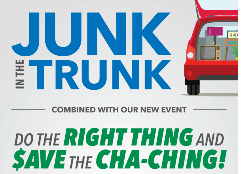 Junk in the Trunk recycling appliances free of charge 