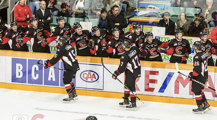 Cougars’ Czech cashes in, cruise to home-opening win over Kelowna