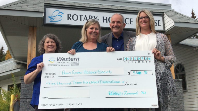 Insurance company on par with donation to PG Hospice