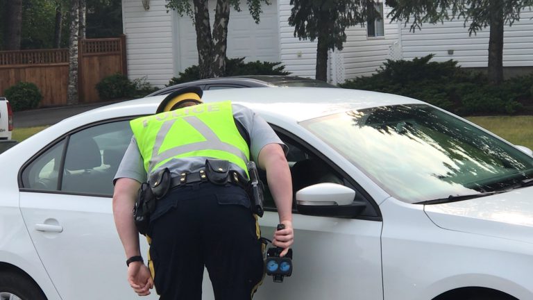 RCMP ticket several drivers speeding near College Heights Elementary