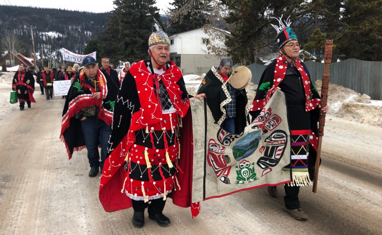 Hundreds join Hereditary Chiefs in solidarity walk