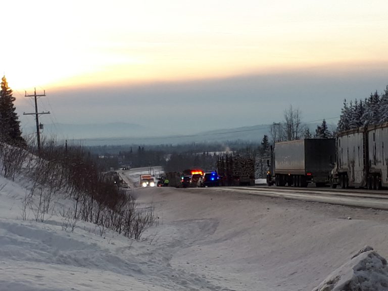 Highway 16 near Prince George re-opened after accident