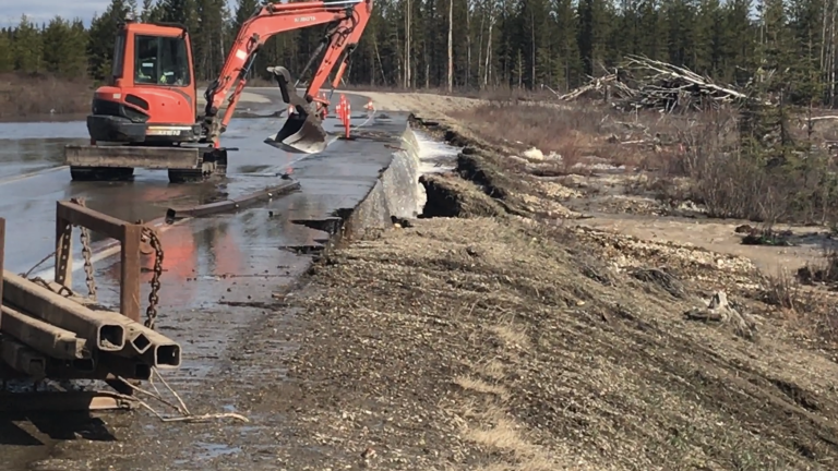 WATCH: Flooding on Hwy 97