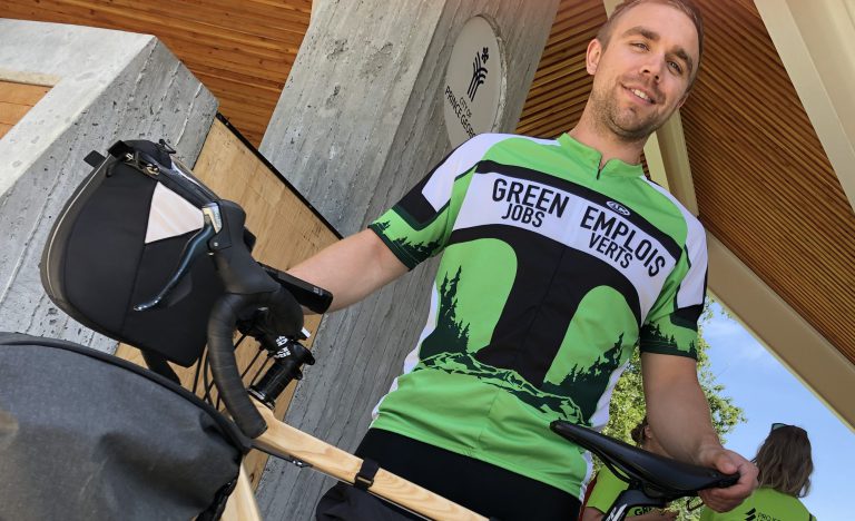 Wooden bike takes Wagman across Canada, brings Green Jobs into the open