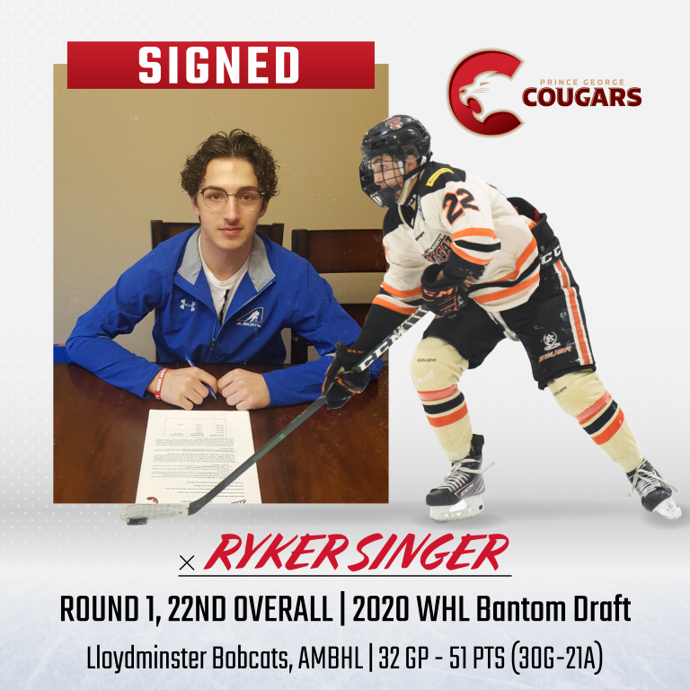 Cougars fine-tuning their roster, sign prospect Ryker Singer