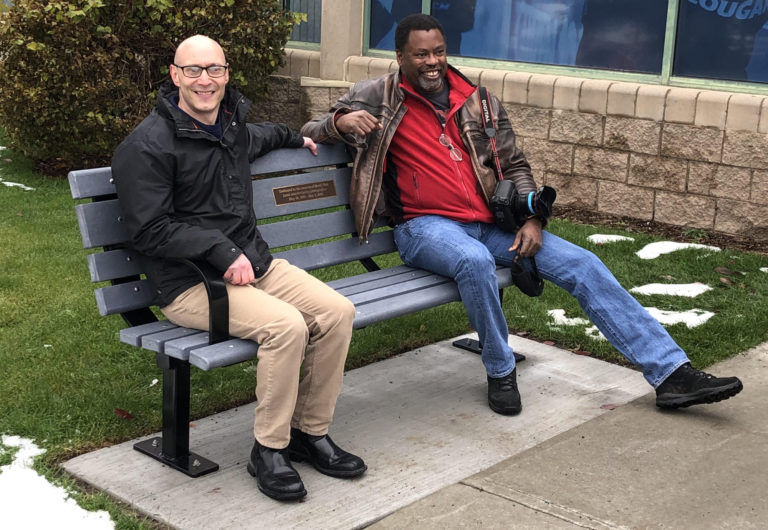 Pair of benches unveiled to honor beloved Prince George photographer