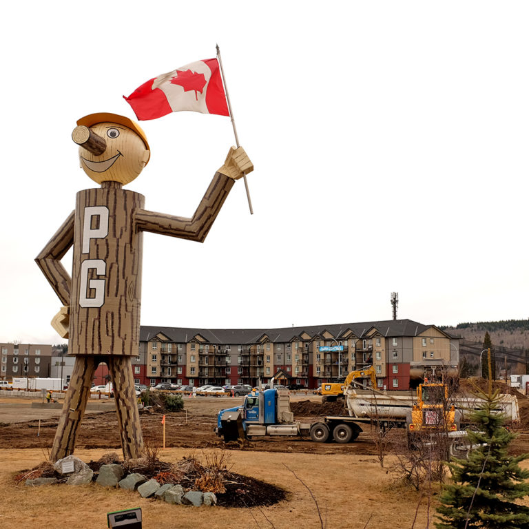 Mr PG watches over local construction project