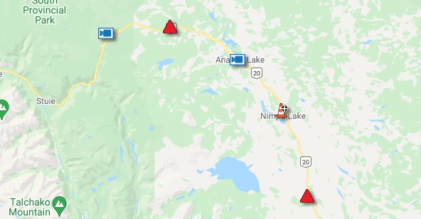 Highway 20 now open East and West of Anahim Lake