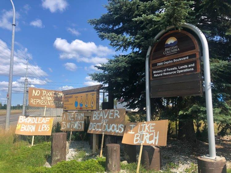 Residents gather in Prince George to protest issues surrounding Glyphosate usage