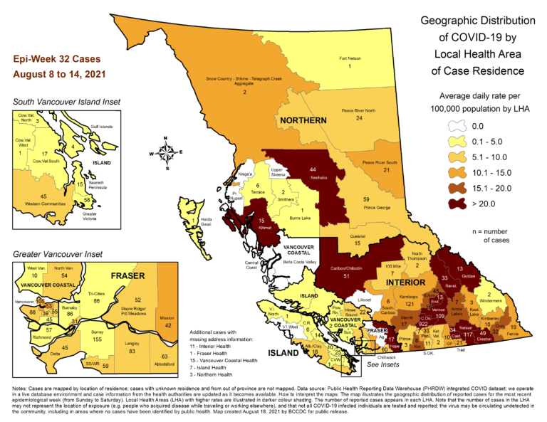 Over 60% of eligible Prince George local health area residents fully vaccinated