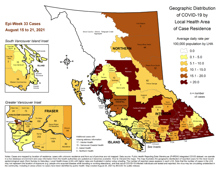 COVID-19 cases flatline in the Prince George region as vaccination rates boost slightly