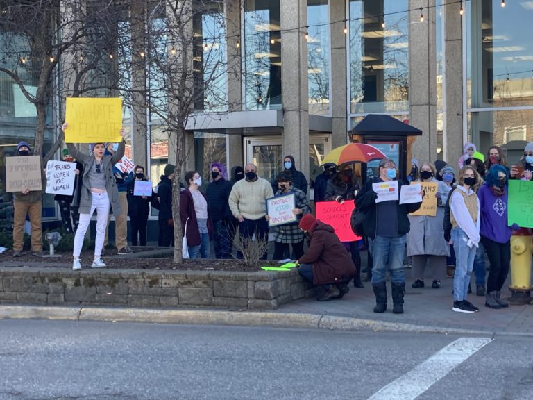 Rally held in PG due to SD 57 candidate announcement