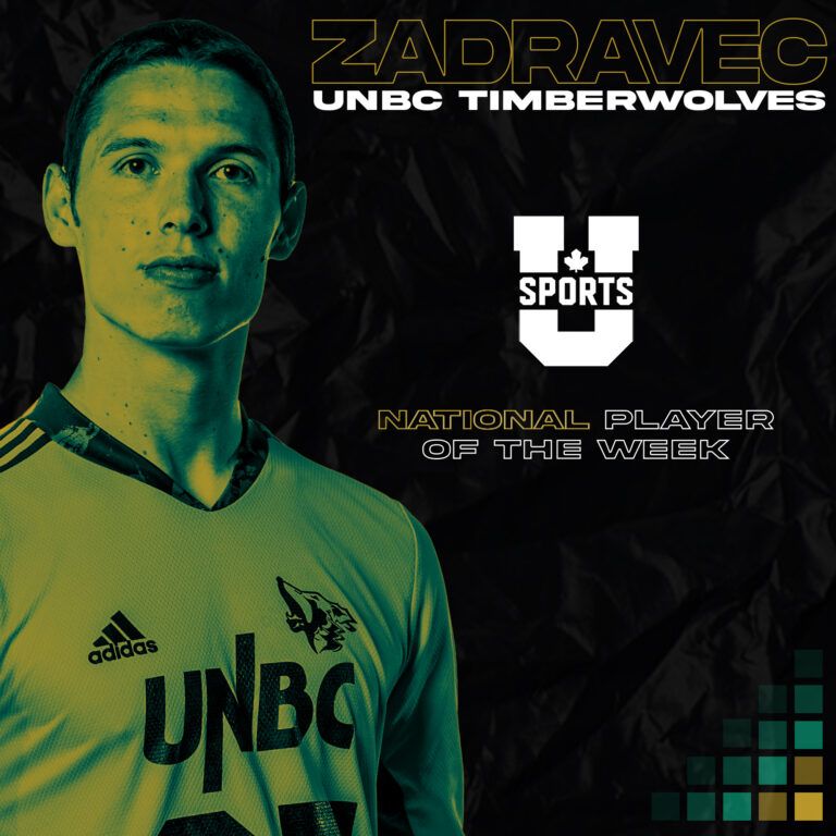 UNBC MSOC goalkeeper garners national attention with U SPORTS player of the week honour