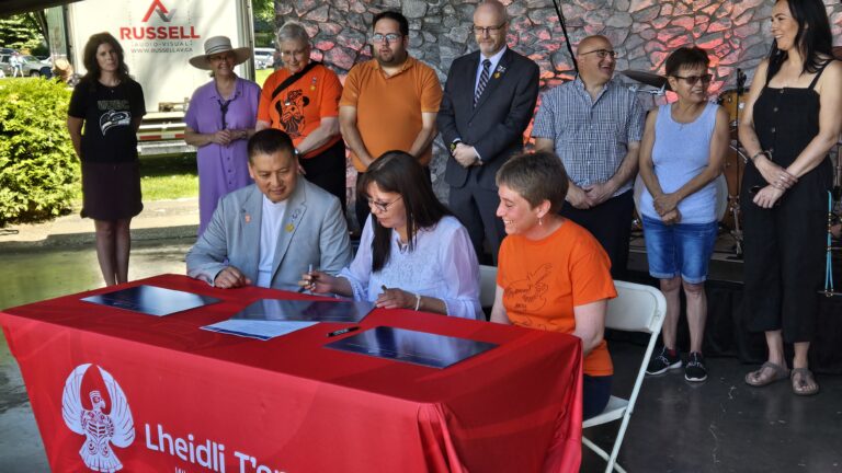 Lheidli T’enneh, City, and RDFFG sign updated MOU at Indigenous People’s Day