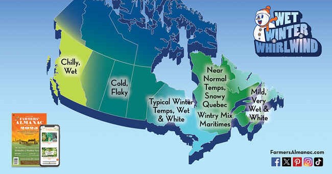 Farmer’s Almanac predicts “wet, chilly winter” for BC