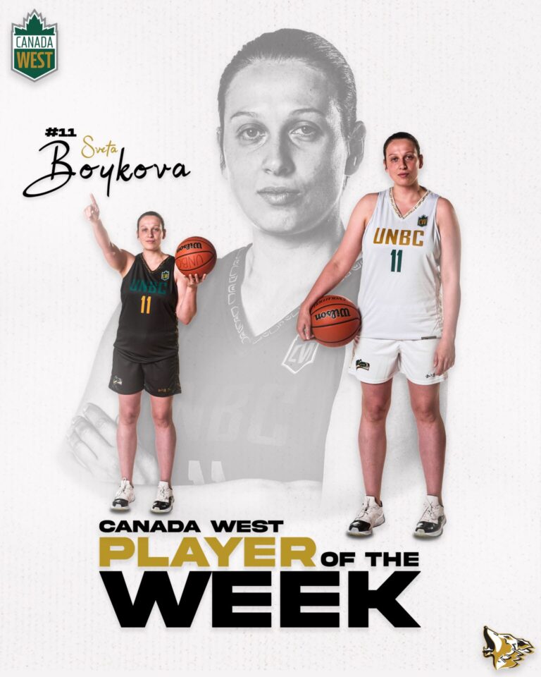 UNBC’s Sveta Boykova named Canada West Women’s Basketball Player of the Week